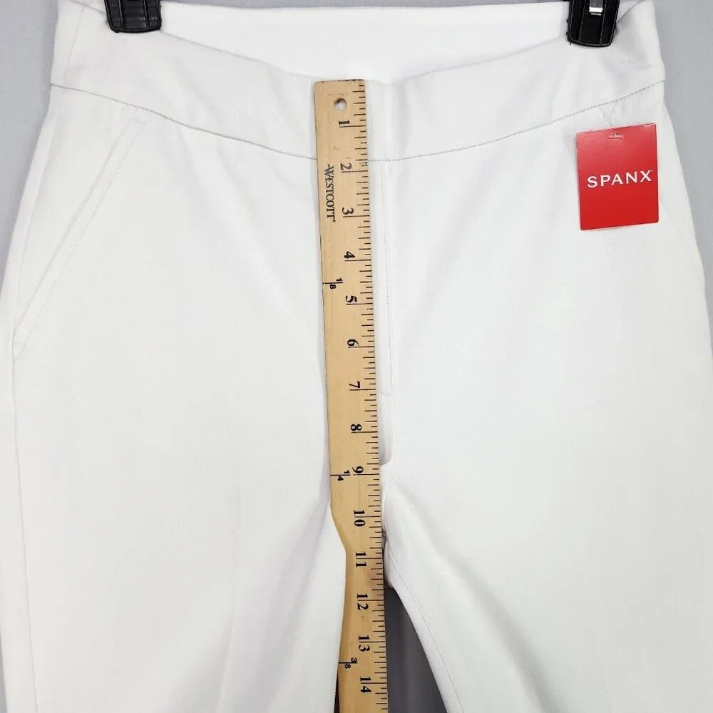 Spanx Ankle Straight Pant On The Go Shaping Silver Lining Small Office Casual - Picture 7 of 16